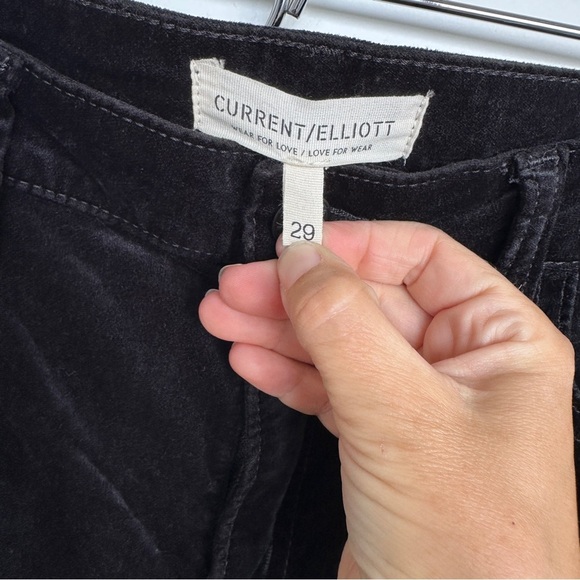 Current/Elliott THE STILETTO SKINNY VELVET PANT - Picture 2 of 11